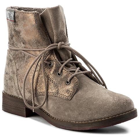 Stivali Da Donna Pepper Flower In Pelle Grigio Isolato 36 - Foto 1
