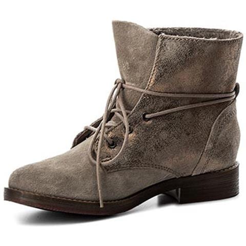 Stivali Da Donna Pepper Flower In Pelle Grigio Isolato 36 - Foto 3