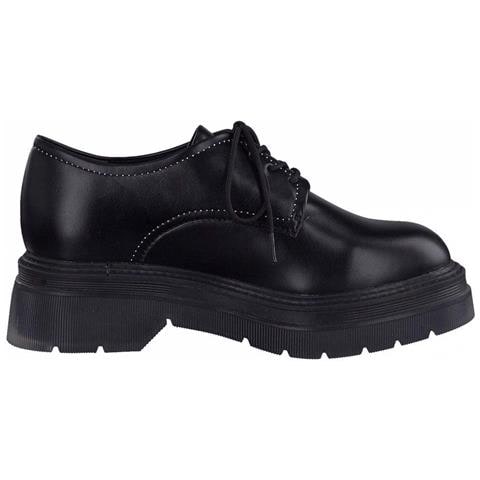 Black Casual Flats Scarpe Basse Sintetico E Tessile Scarpe Donna Nero Eu 37, 1-23730-27 001 - Foto 3