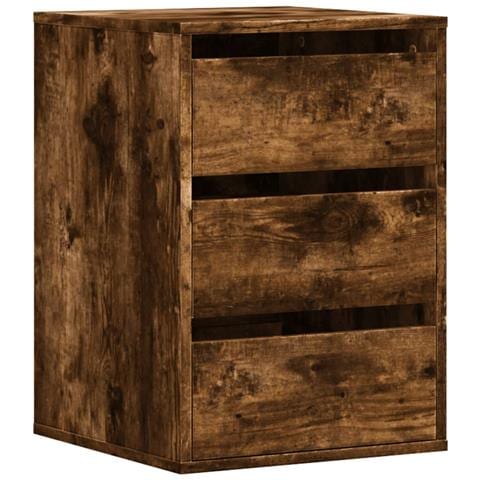 Cassettiera Angolare Rovere Fumo 40x41x58cm Legno Multistrato - Foto 1