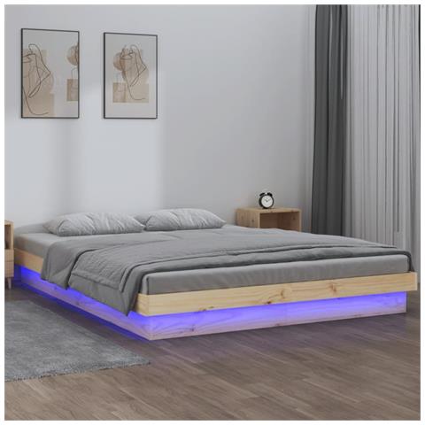 Lusso Casadino - Giroletto Con Led 140x190 Cm In Legno Massello - Foto 8