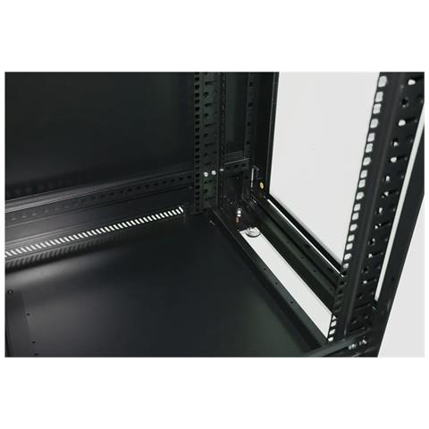 Extralink Armadio per montaggio su rack 32U 800x800 Nero in piedi, Rack indipendenti, 32U, 600 kg, Lucchetti, Griglie, Piedini regolabili - Foto 2
