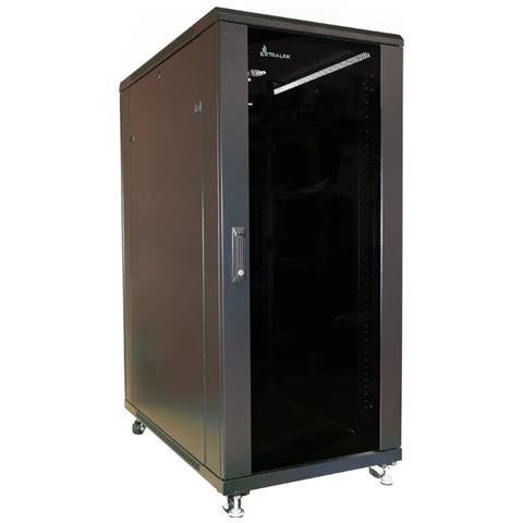 Extralink Armadio per montaggio su rack 32U 800x800 Nero in piedi, Rack indipendenti, 32U, 600 kg, Lucchetti, Griglie, Piedini regolabili - Foto 1