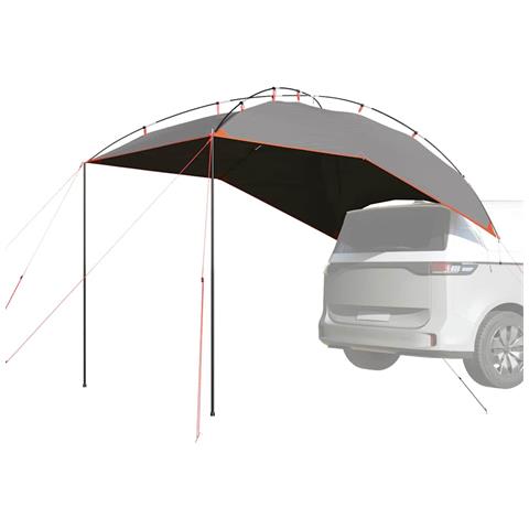 Tenda da Campeggio per Auto Grigio e Arancione Impermeabile - Foto 1