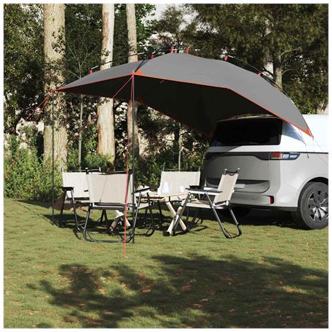 Tenda da Campeggio per Auto Grigio e Arancione Impermeabile - Foto 2