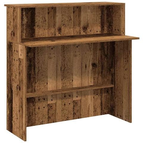 Banco Reception Legno Antico 100x50x103,5 cm Legno Multistrato - Foto 1