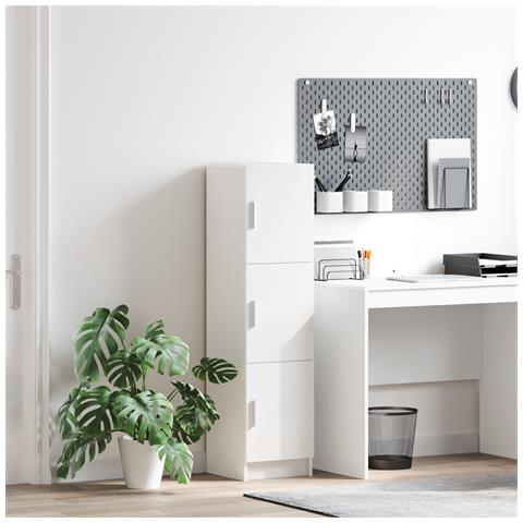 Sideboard Bianco Bianco Legno MDF Medio Sideboard Bianco - Foto 2