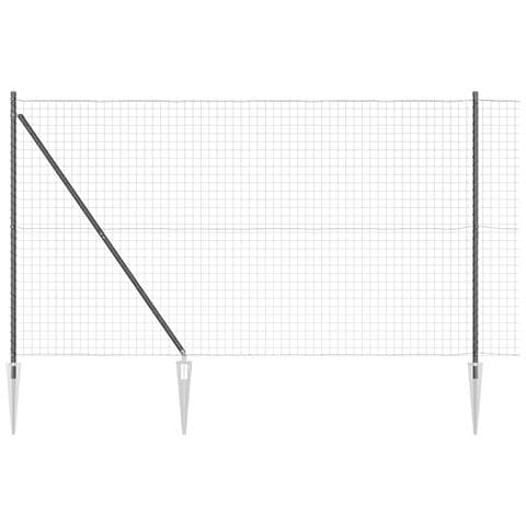 Recinzione Euro con Punti 10 x 1,6 m Acciaio rivestito in PVC - Foto 1
