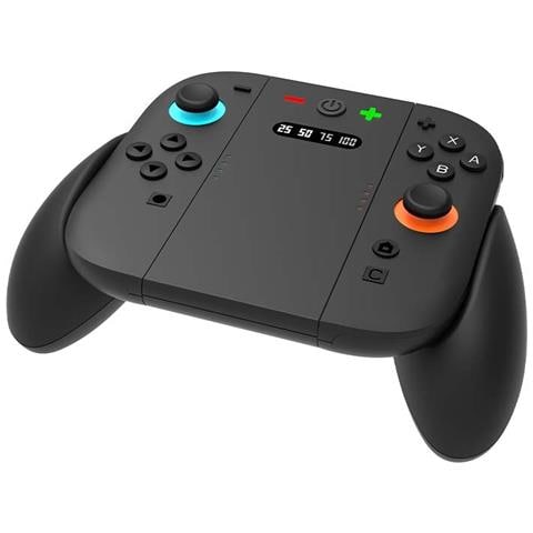 Caricatore Per Controller Switch2 Compatibile Con Manopole Sinistra E Destra, Design Nero Con Impugnatura Rimovibile - Foto 2