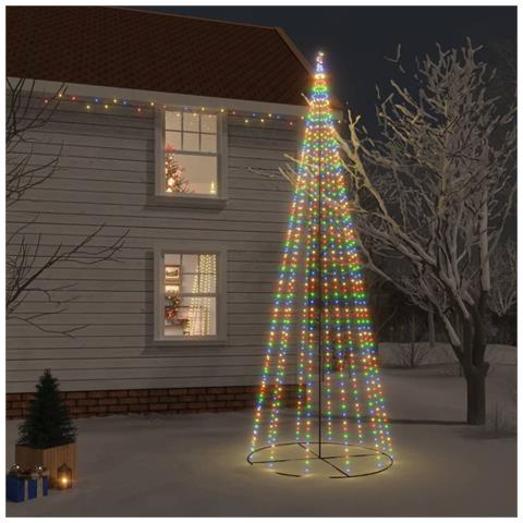 Albero Di Natale A Cono Colorato 732 Led 160x500 Cm - Foto 8