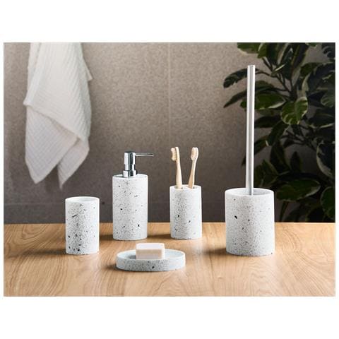 Set Da 5 Accessori Per Il Bagno Perene Terrazzo Bianco - Foto 1