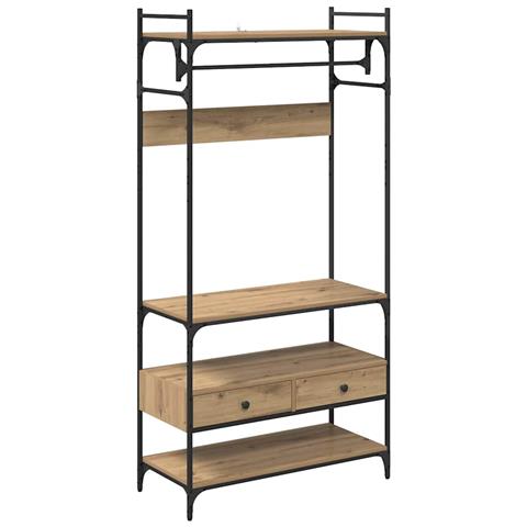 Guardaroba con cassetto rovere artigianale 89 x 39 x 184.5 cm - Foto 1