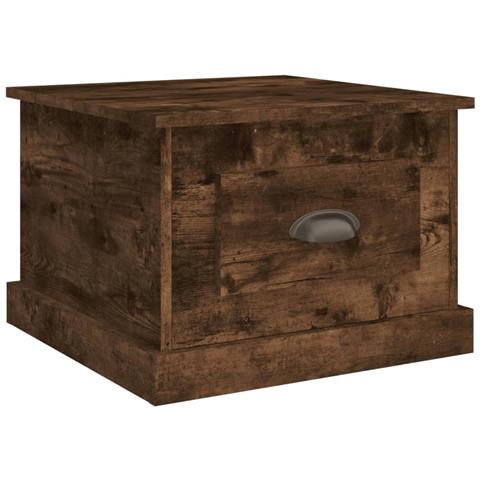 Tavolino da Salotto Rovere Fumo 50x50x35 cm Legno Multistrato - Foto 1