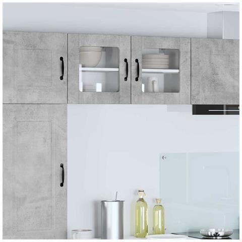 Mobile da cucina con lo scaffale Grigio cemento 40 x 31 x 40 cm - Foto 2