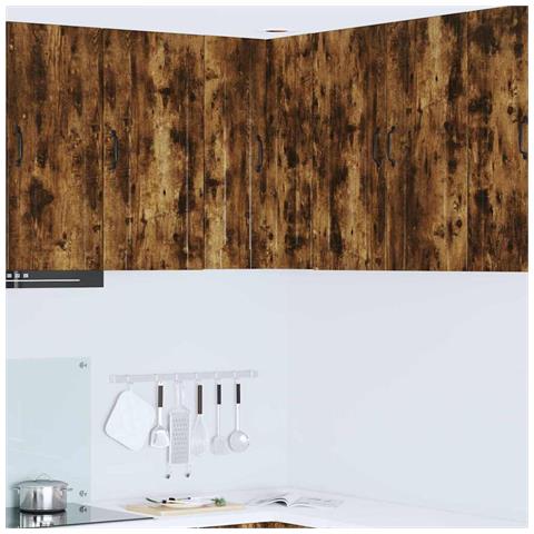 Pensile cucina Rovere fumé 57 x 57 x 80 cm Legno multistrato - Foto 2