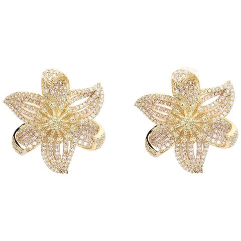 Collezione Diva Orecchini a Bottone Lucenti in Zirconia Cubica - Foto 5