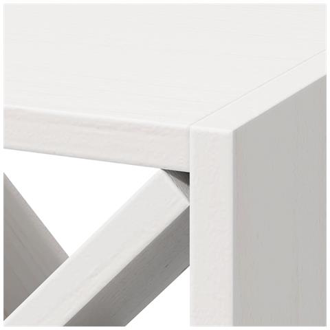 Portabottiglie 2 pcs Bianco 62 x 25 x 62 cm Pino massello - Foto 9
