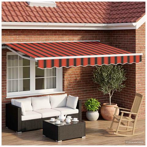 Cornice per Tenda Manuale con LED 3,5 x 2 m - Foto 2