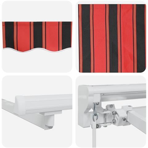 Cornice per Tenda Manuale con LED 3,5 x 2 m - Foto 9
