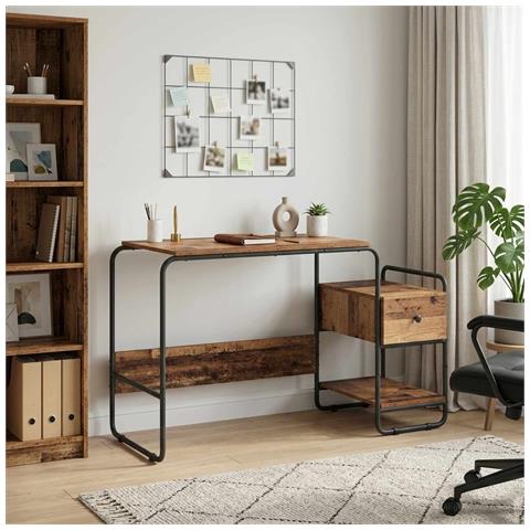 Scrivania con Spazio di Archiviazione Legno di quercia - Foto 2