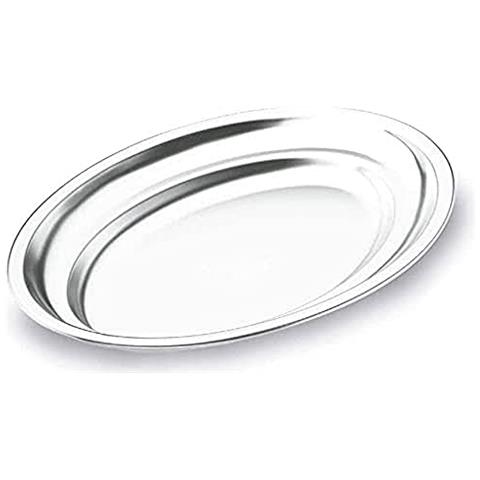 61871 - Fontana ovale in acciaio inox 18 CR. 70 cm. - Foto 1