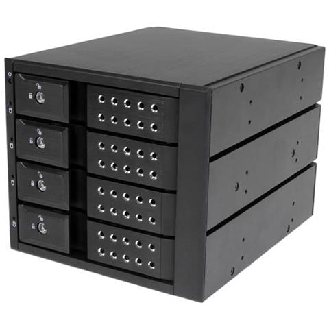 " Sistema Backplane per rack hot-swap portatili a 4 bay alloggiamenti con ventola per HDD SAS II / SATA III 3,5"" - 6 Gbps" - Foto 1