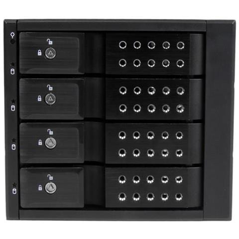 " Sistema Backplane per rack hot-swap portatili a 4 bay alloggiamenti con ventola per HDD SAS II / SATA III 3,5"" - 6 Gbps" - Foto 5