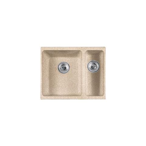 Lavello Kubus Sottotop Da Incasso KBG160 Colore Avena 2 Vasche - Foto 1