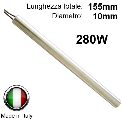 Candeletta Accensione Per Stufa A Pellet 280w 155mm, Diametro 10mm, La Nordica Extraflame - Universale - Foto 1