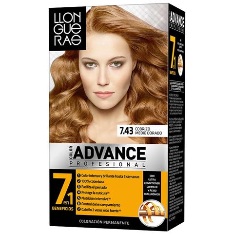 Color Advance Hair Color - Colorazione per capelli 7,43 Cobrizo Medio Dorado - Foto 1