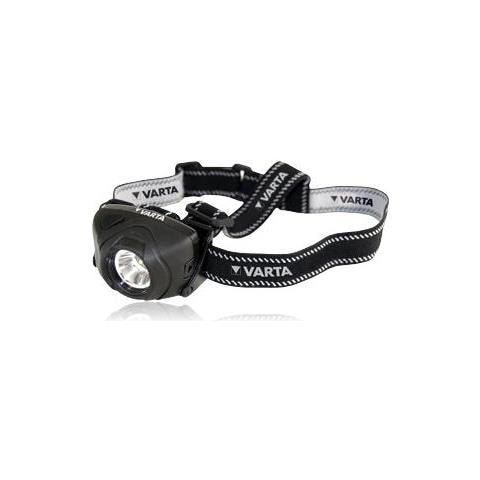 17631 Torcia LED da Testa Outdoor Headlight H20, 22 Lumen, 3 pile Ministilo AAA Longlife Power incl, Luce Bianca e Rossa per la notte, testa orientabile, elastico regolable, idrorepellente, leggera per jogging, campeggio, ciclismo - Foto 3