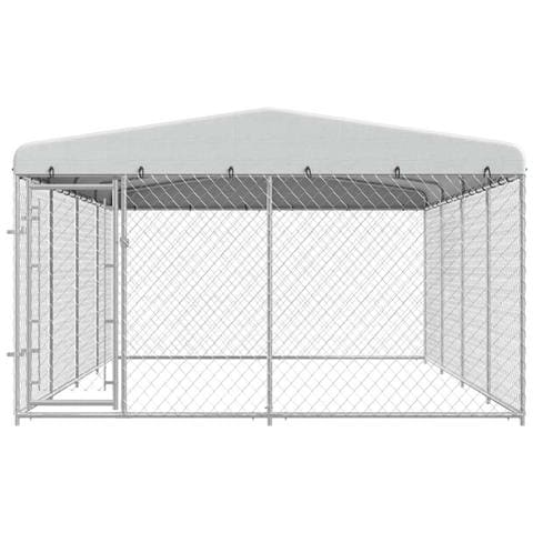 Canile Da Esterno Con Tetto 8x4x2 M - Foto 9