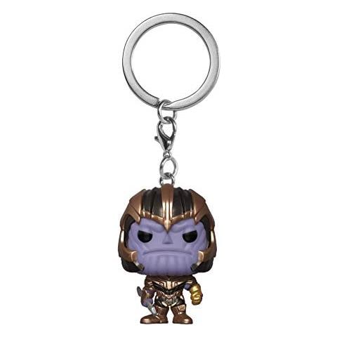 Funko- Portachiavi Pop: Avengers Endgame: Thanos Figura Raccoglibile, , 36680 - Foto 1