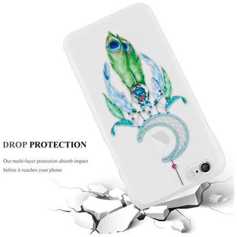 Custodia Compatibile Con Apple Iphone 6 / Iphone 6s Con Luna Dream Catcher Verde- Coperchio Protettivo In Silicone Tpu Con Stampa Moderna - Foto 11