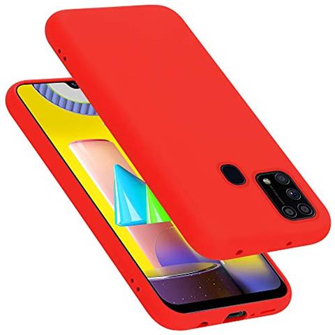 Custodia Compatibile Con Samsung Galaxy M31 In Liquid Rosso - Coperchio Protettivo In Silicone Tpu Flessibile - Foto 1