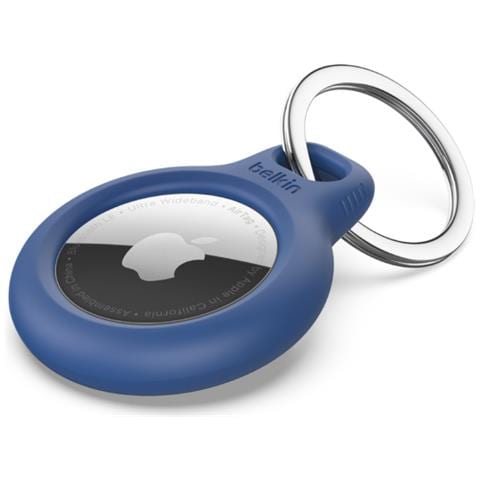 Secure Holder con Anello Portachiavi per AirTag Colore Blu - Foto 1