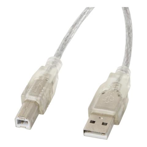 Ca-usba-12cc-0030-tr Usb Kabel 3 M 2.0 Usb B Transparent (ca-usba-12cc-0030-tr)  - Foto 1