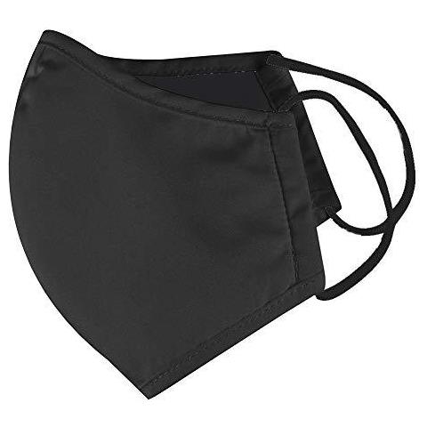 5 Pack 3 Strato Di Poliestere Di Cotone Nano Mesh 30 X Lavabile 3 Mesi Indossare Una Maschera Antibatterico Droplet Polvere E Infiltrazioni Dacqua Repellente Viso Nero - Foto 2