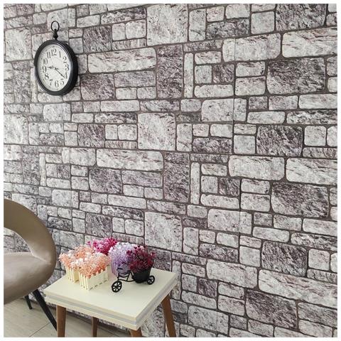 Pannelli Murali 3d Con Design Mattoni Grigio Chiaro 10 Pz Eps - Foto 2