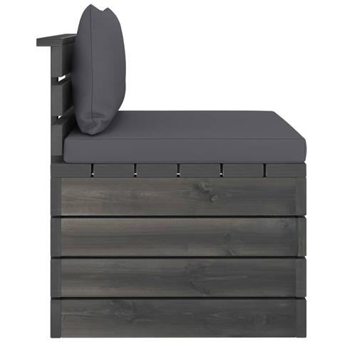 Set Divani da Giardino su Pallet 2 pz con Cuscini Massello Pino - Foto 10