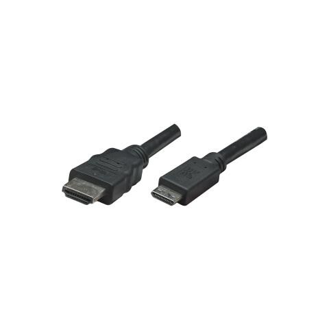304955 Mini HDMI-19-p HDMI-19-p Nero cavo di interfaccia e adattatore - Foto 1