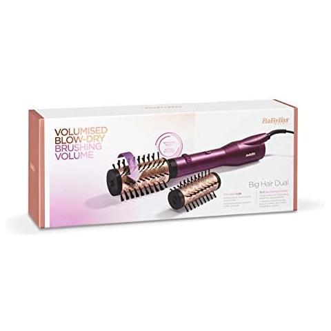 Big Hair Dual Spazzola ad Aria Potenza 650 W Colore Nero / Rose Gold - Foto 5