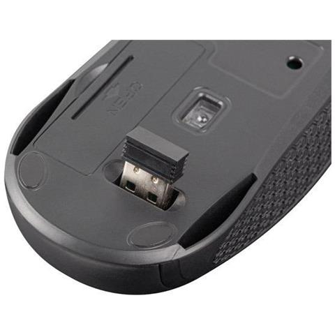 Mouse, Jay 2, Wireless, 1600 Dpi, Ottico, Nero - Foto 2