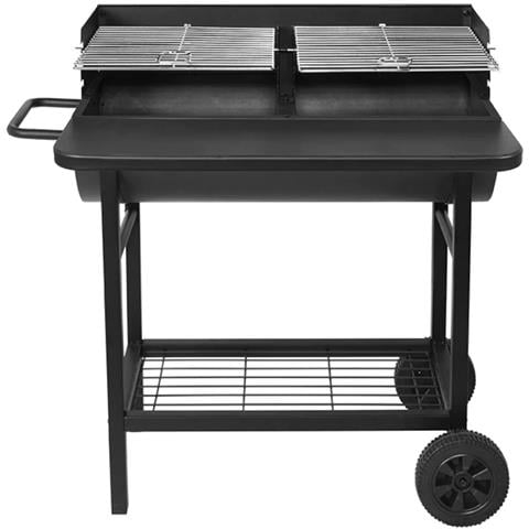 Barbecue A Carbonella 71x35,5 Cm Con Carrello - Smoker One - Foto 1