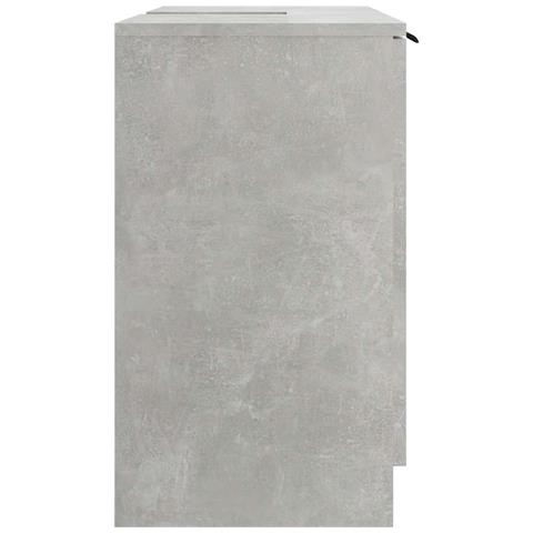 Mobile Bagno Grigio Cemento 64,5x33,5x59cm In Legno Multistrato - Foto 2