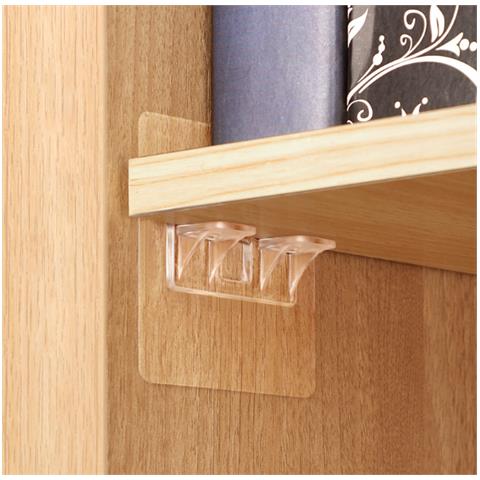 Reggimensola Autoadesivi - Staffe Per Mensole Confezione Da 4 Transparent - Foto 2