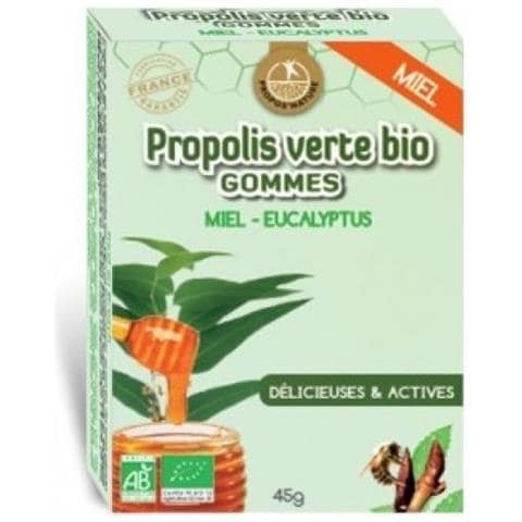 Gomma Di Propoli Miele E Eucalipto Bio 45g Sunatura - Foto 1