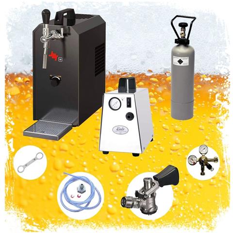 Set Completo - Spillatore Birra - Jet 30 Dispenser Birra Macchina Per Birra 1-linea 35 Litri /h Keg Nc Adattatore - Foto 6