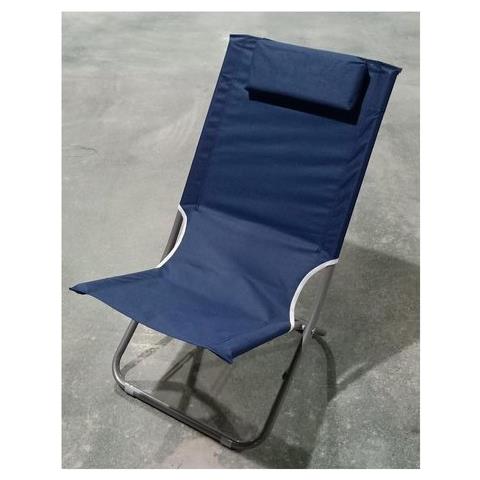 Spiaggina Amicasa Sbc009 Lux Pieghevole Blu - Foto 1