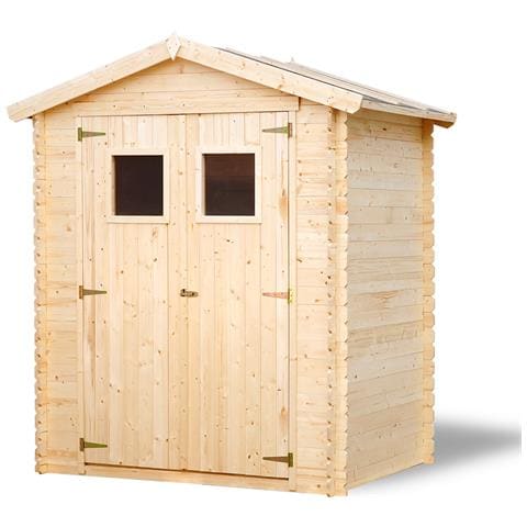 M367+m367g Casetta Da Giardino In Legno Per Esterni Con Pavimento Trattato - L196xl136xa218 Cm / 1.98 M2 - Piccola Casetta In Legno - Foto 1